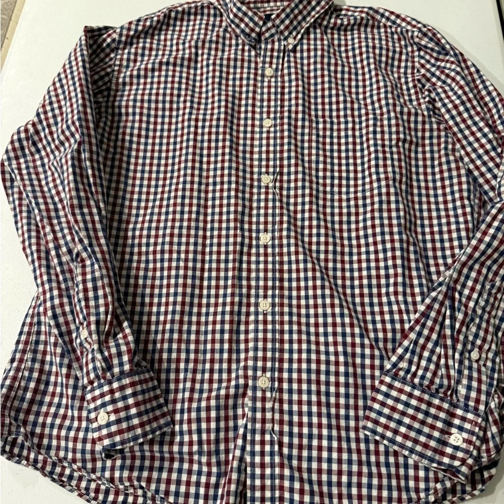 J. Crew‎ Men's Plaid Shirt - Red, Blue, White